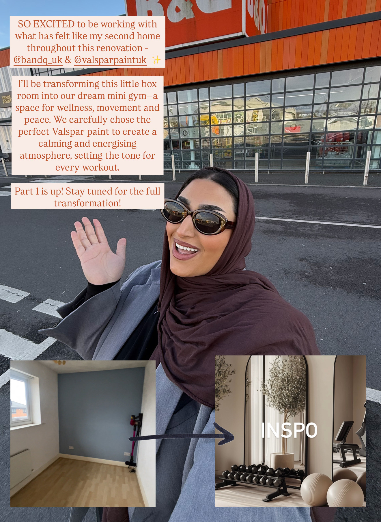 “I used Valspar for my…”​