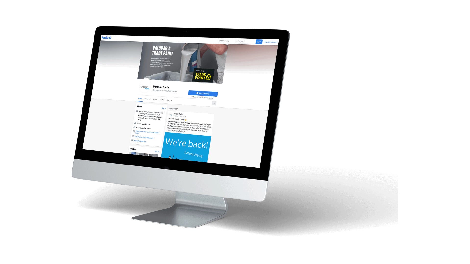 Reintroducing the Valspar Trade Facebook Page