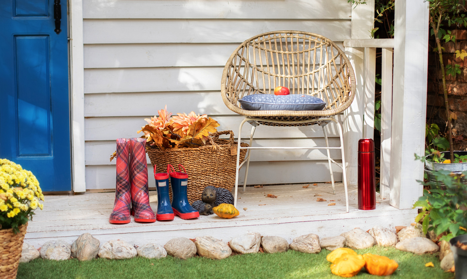 Place some porch furniture